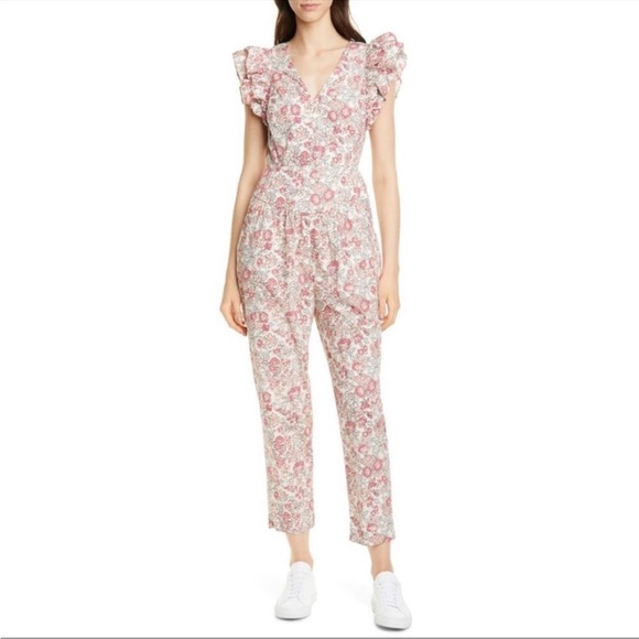 La Vie Rebecca Taylor Falaise Floral Jumpsuit In Light...